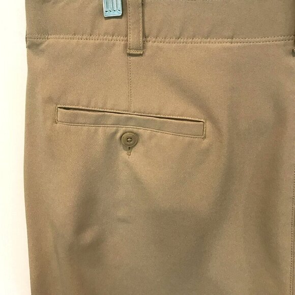 Ben Hogan Men's Flat Front Bermuda Golf Shorts Sz 40 in Khaki Tan Activewear - Picture 9 of 14